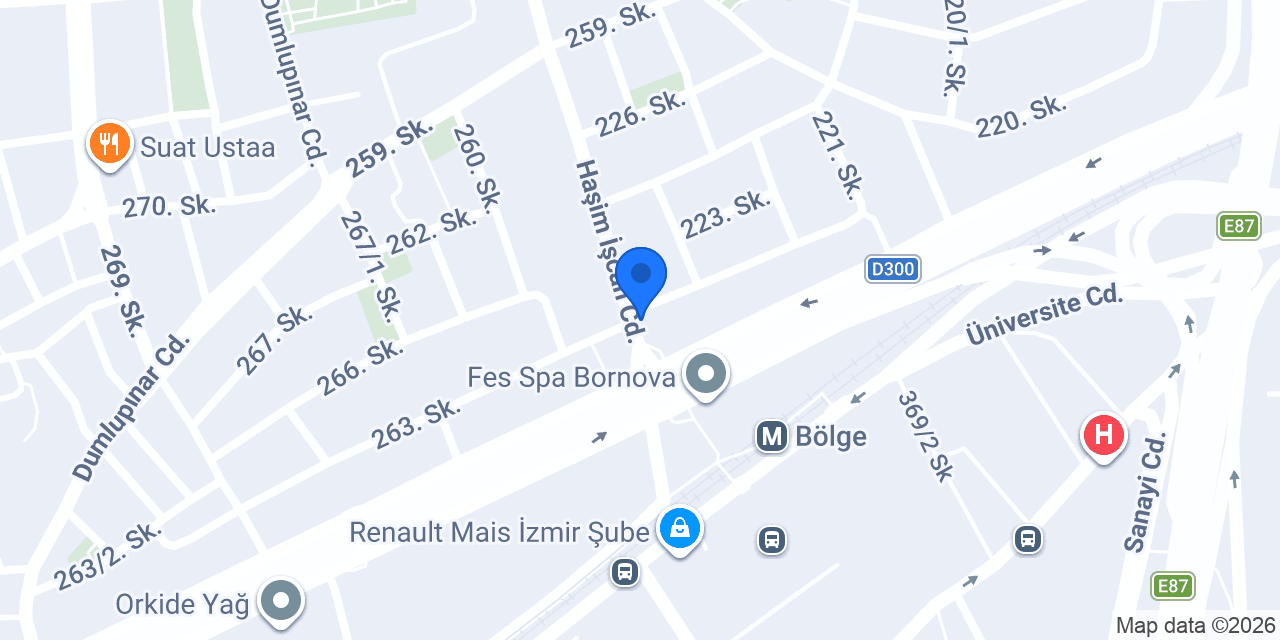 Özkanlar Taksi konumu