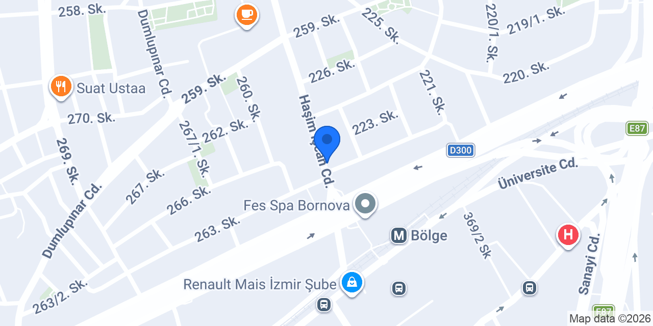 MARA ACCESSORİES BORNOVA konumu