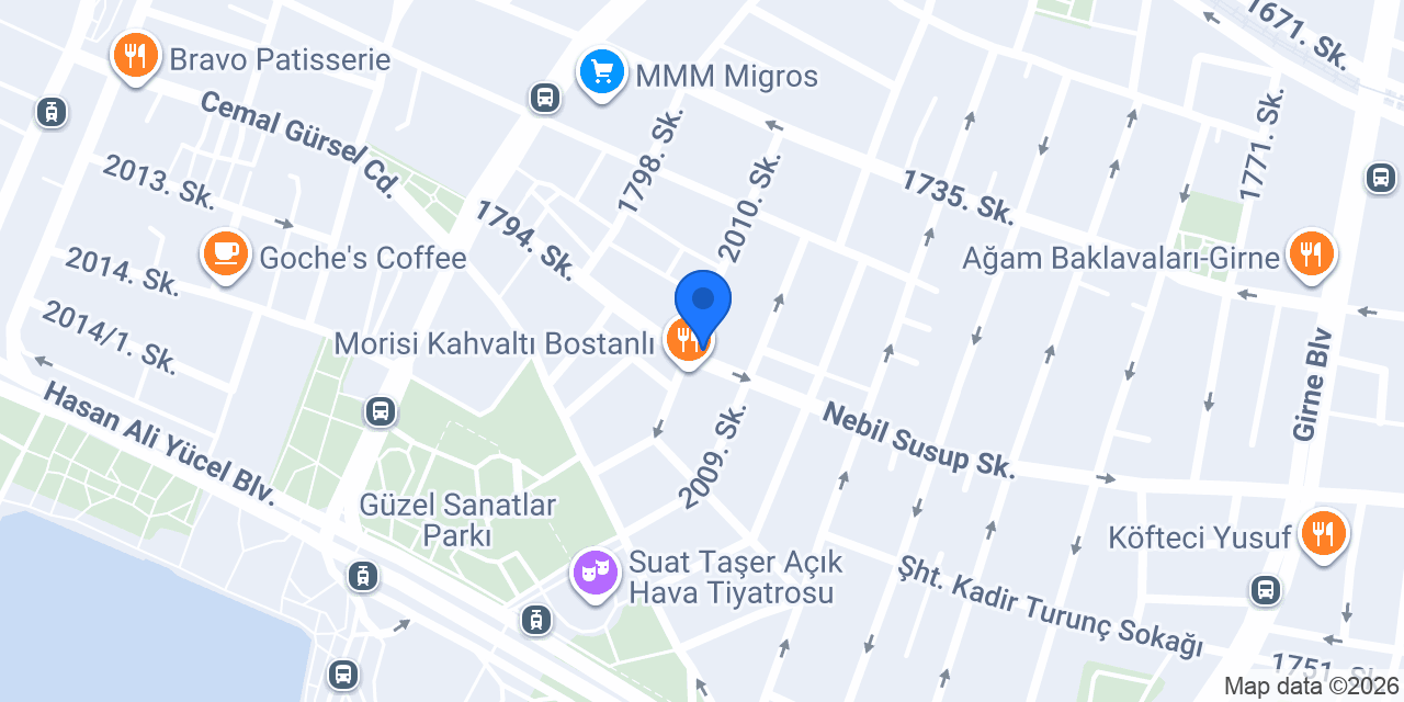 İlk Şirinler Bostanlı konumu
