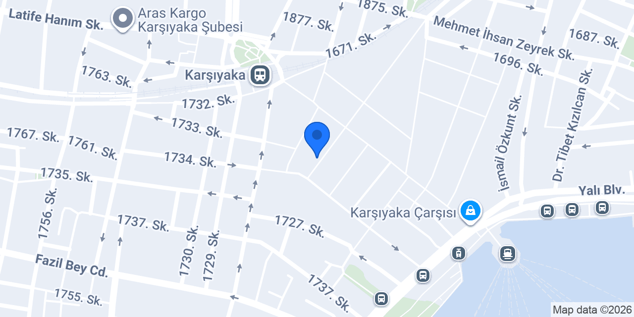 Yapı Kredi - Karşıyaka Şubesi konumu