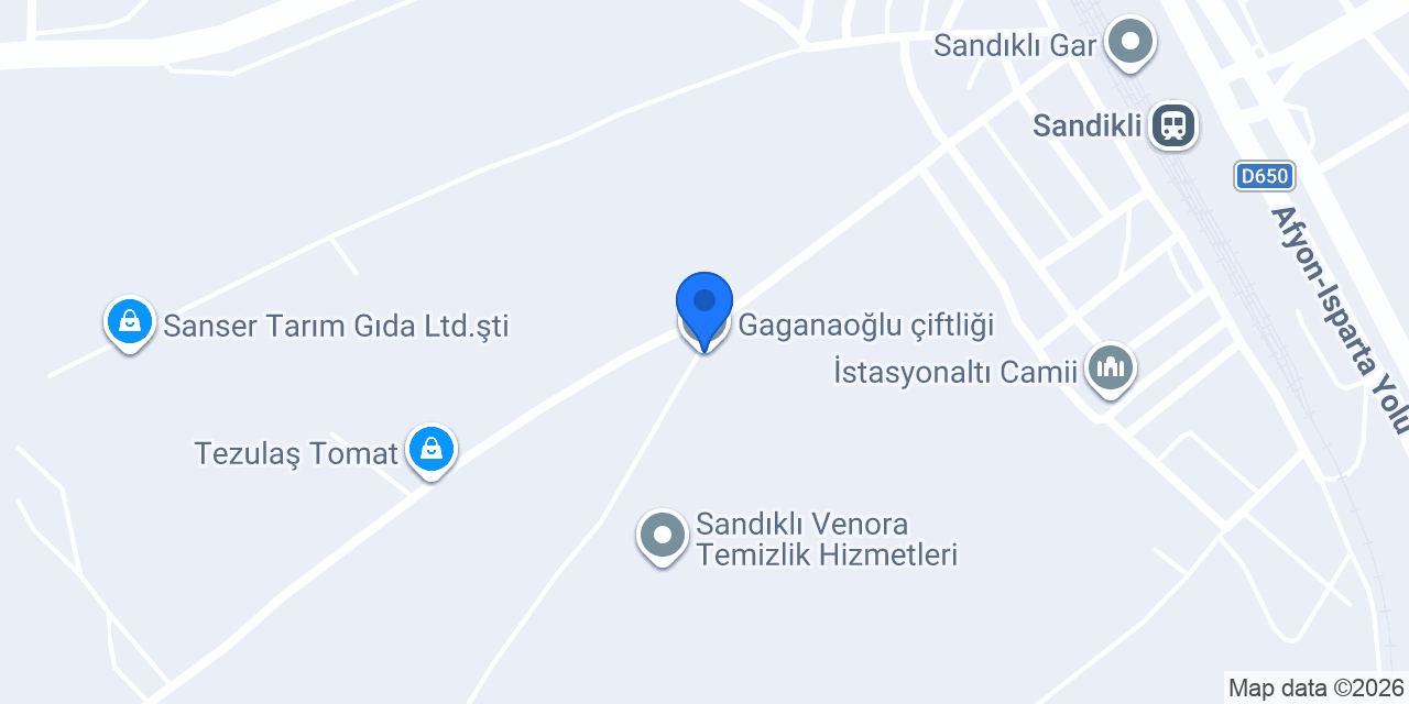Gaganaoğlu çiftliği konumu