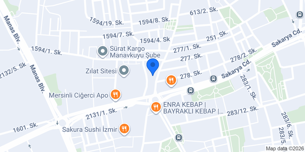 İzmir Közde Gece Dönercisi konumu