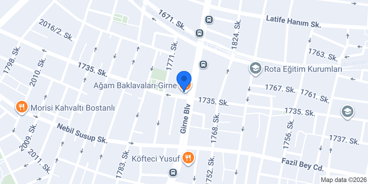 Ağam Baklavaları-Girne konumu