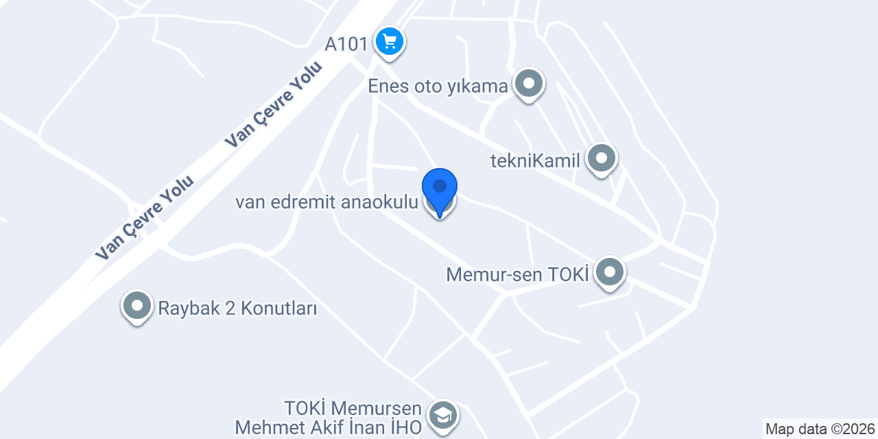 van edremit anaokulu konumu