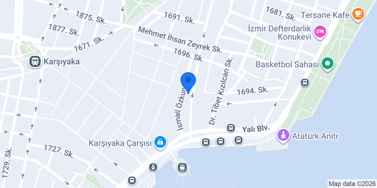 İtimat Otel Karşıyaka konumu