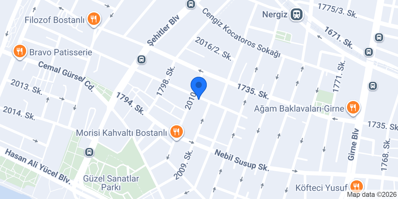 Bostanlı Plus Veteriner Kliniği konumu