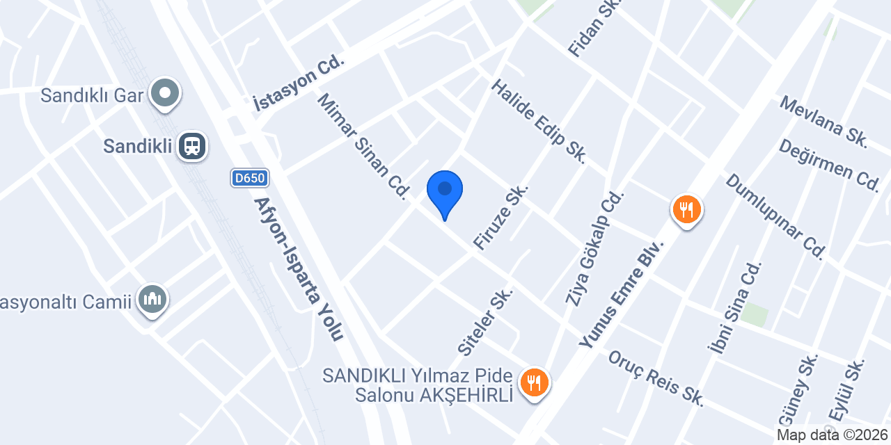 SANDIKLI SRC VE PSİKOTEKNİK konumu