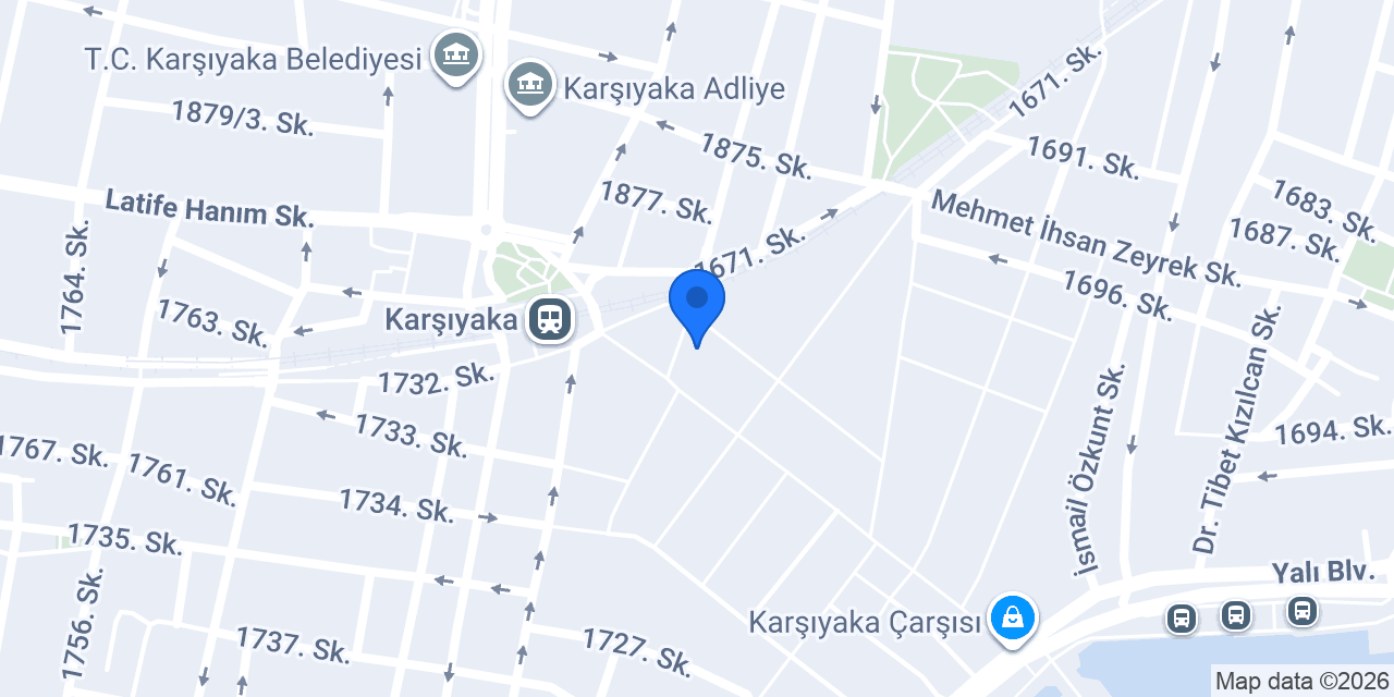 Kül Kitabevi konumu