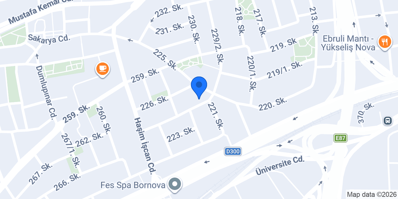 Örtücü Terzi konumu