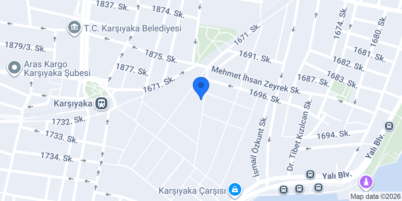 Beş Optik Karşıyaka konumu
