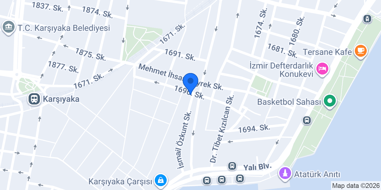 Deniz Yıldızı Kitabevi konumu