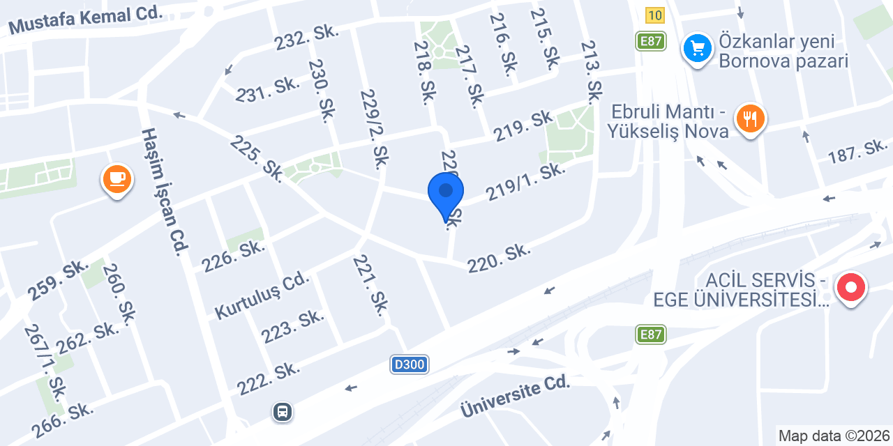 Diş Hekimi Funda Akıncı konumu