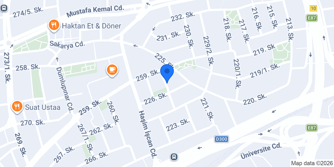 Çakır sıhhi tesisat konumu