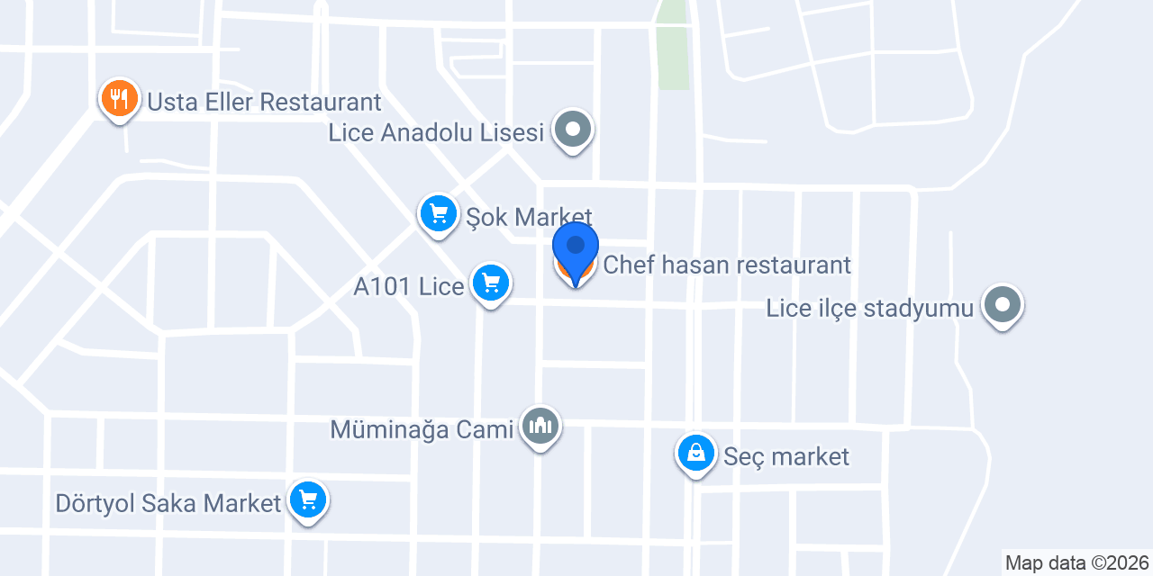 Chef hasan restaurant konumu
