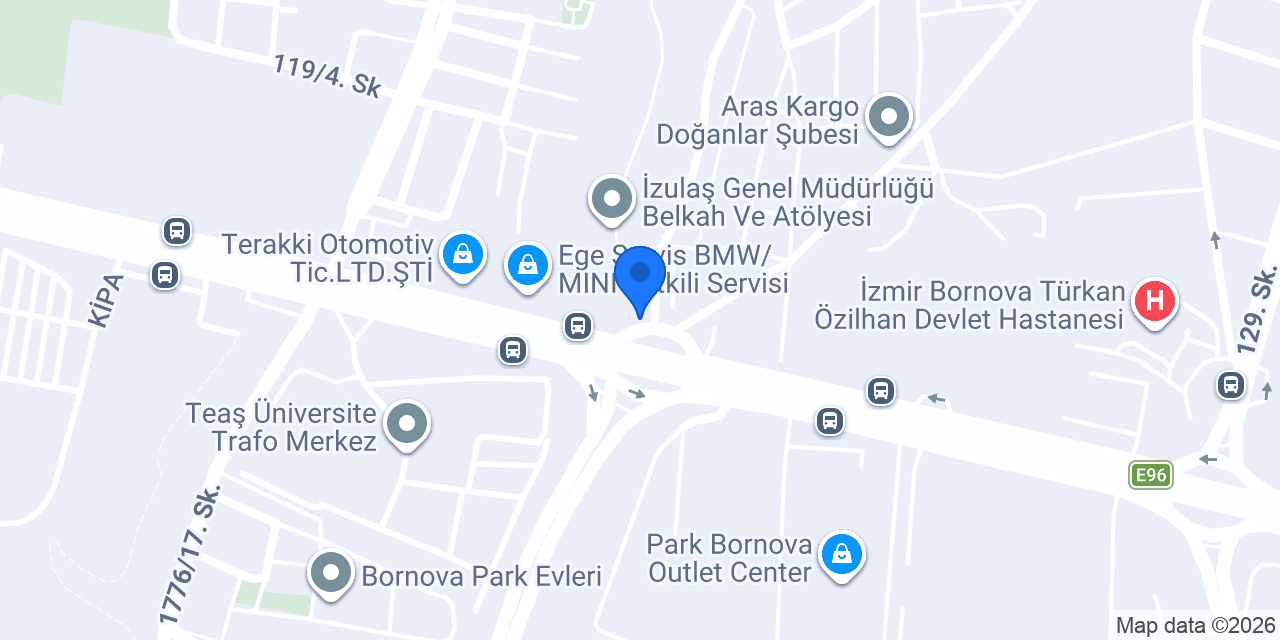 İzulaş Garajı ve Tamir Atölyesi konumu