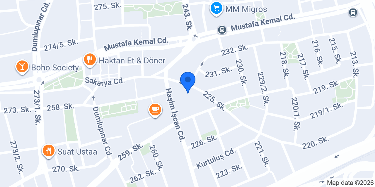 Cihan Sürücü Kursu konumu