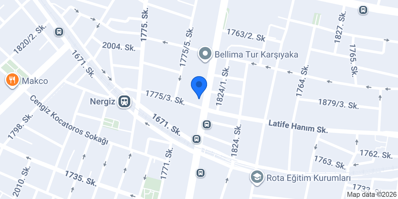 MADO İzmir Girne Cad konumu