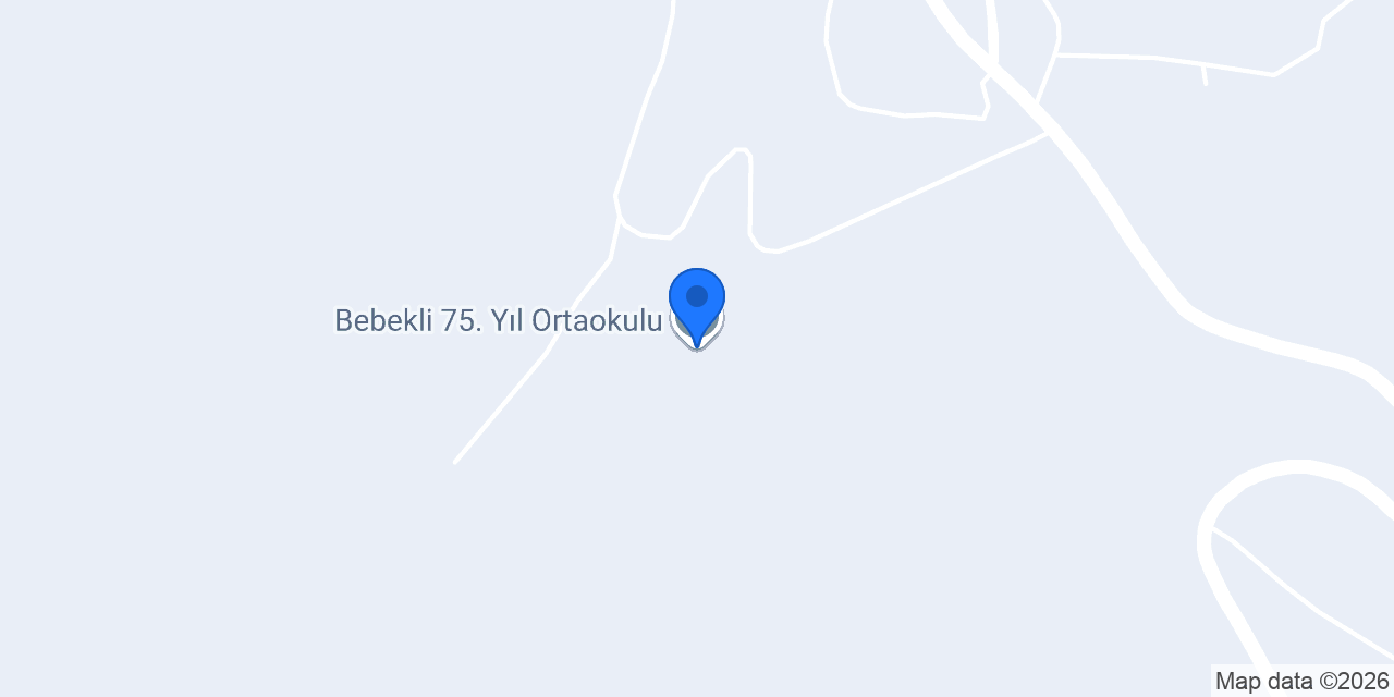 Bebekli 75. Yıl Ortaokulu konumu
