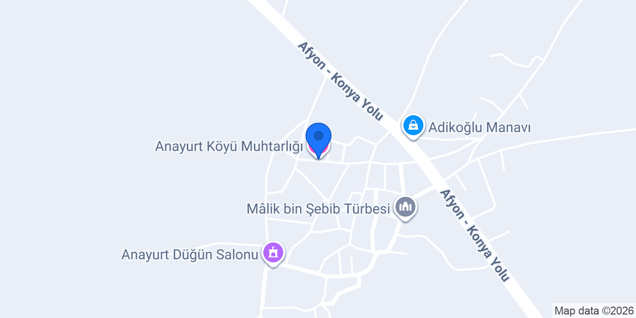 Anayurt Köyü Muhtarlığı konumu