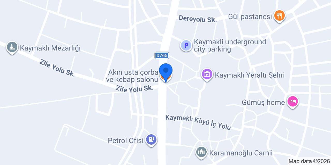 Akın usta çorba ve kebap salonu konumu