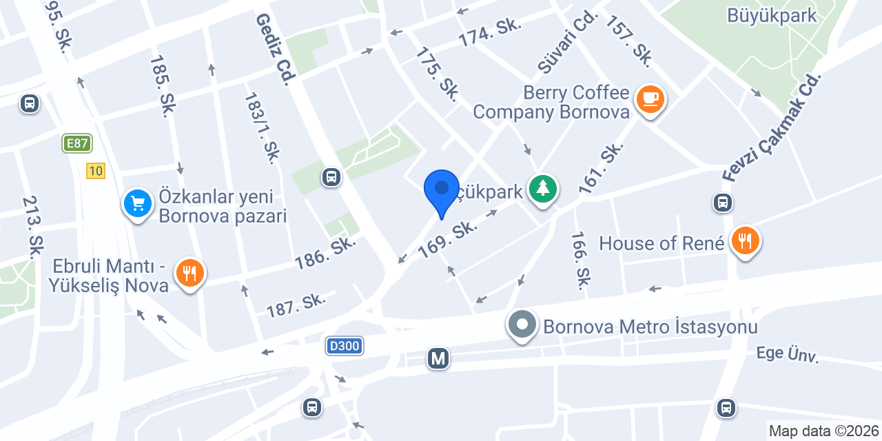 Terra Pizza - Bornova Süvari konumu