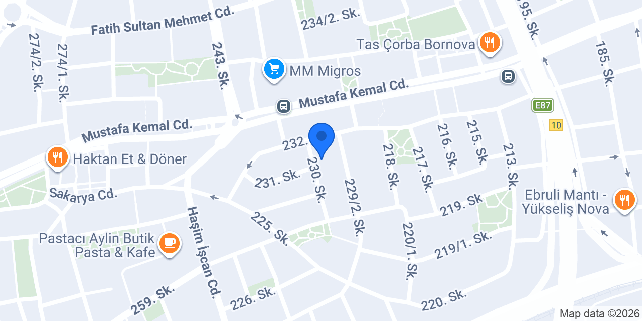 Asya Veteriner Kliniği konumu