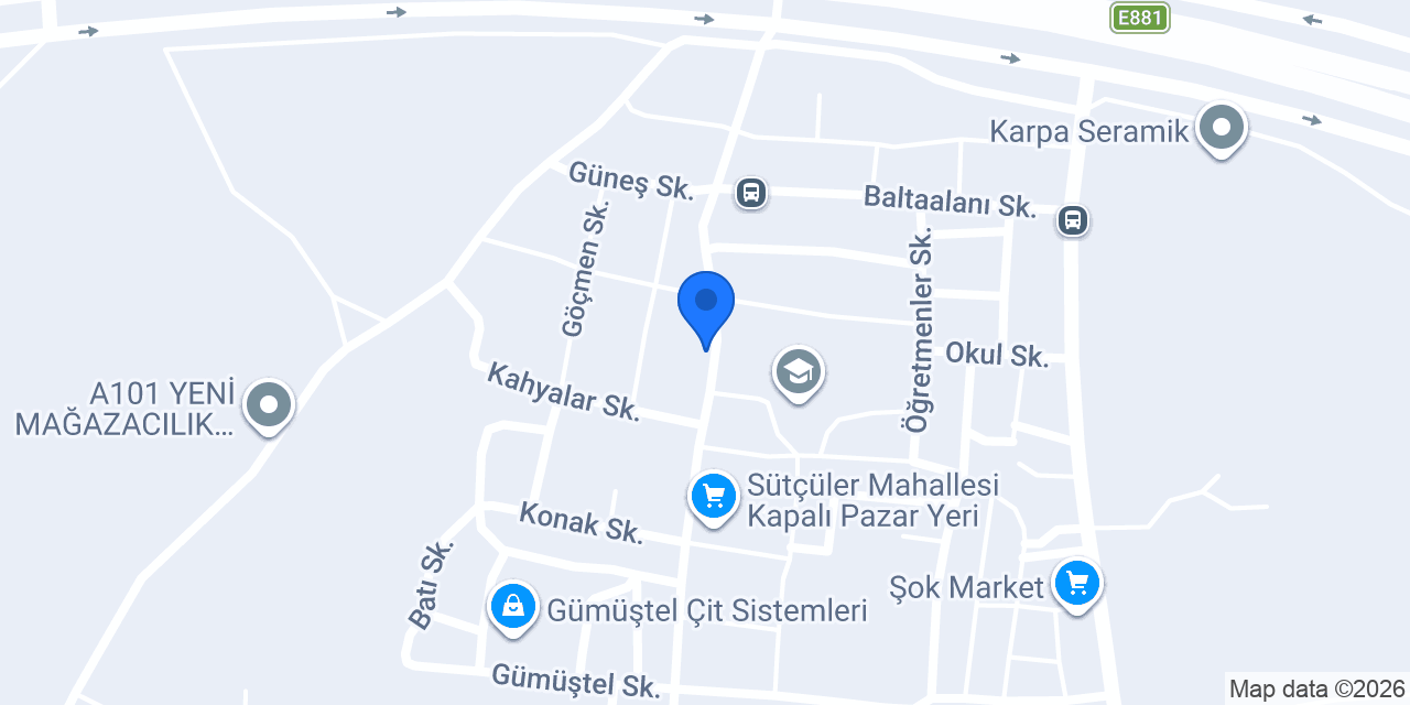 Akevler Kahvaltı Salonu konumu