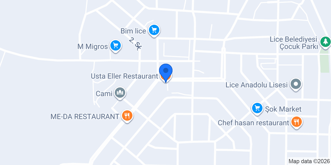 Usta Eller Restaurant konumu