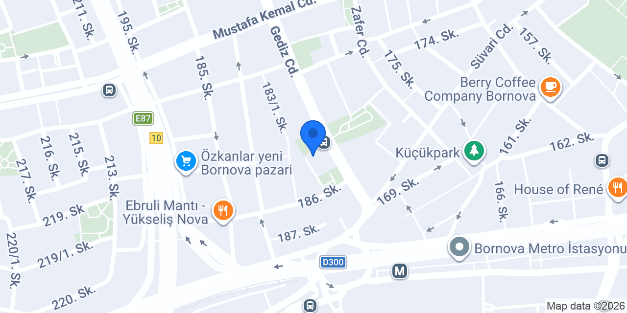 Egepar Rent A car konumu