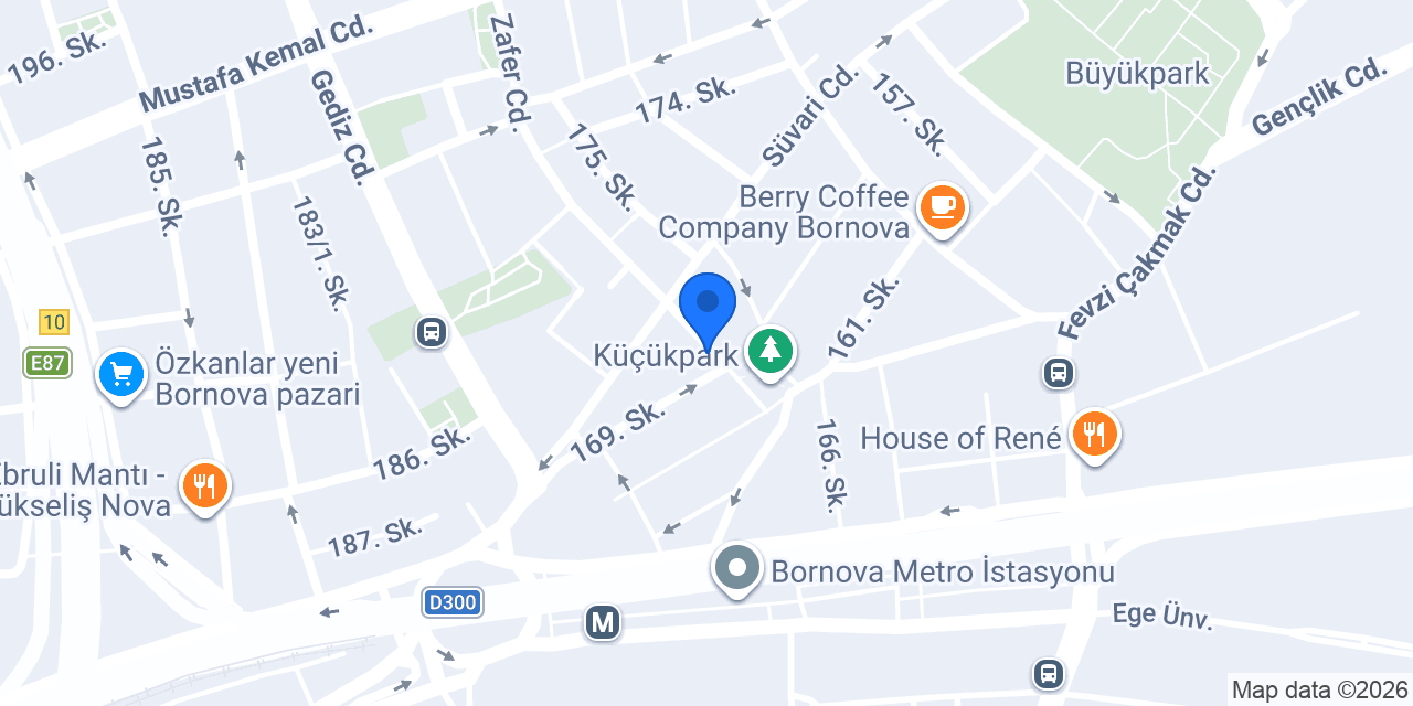 Balta Burger Bornova Küçükpark konumu