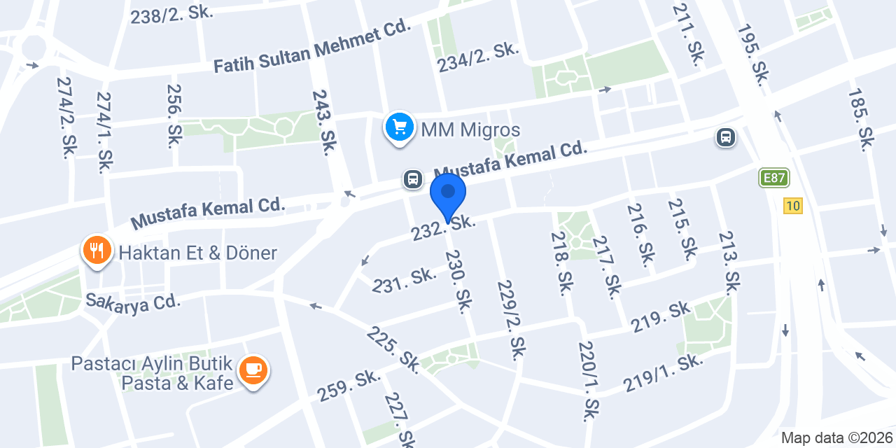 Cemre Veteriner Kliniği konumu