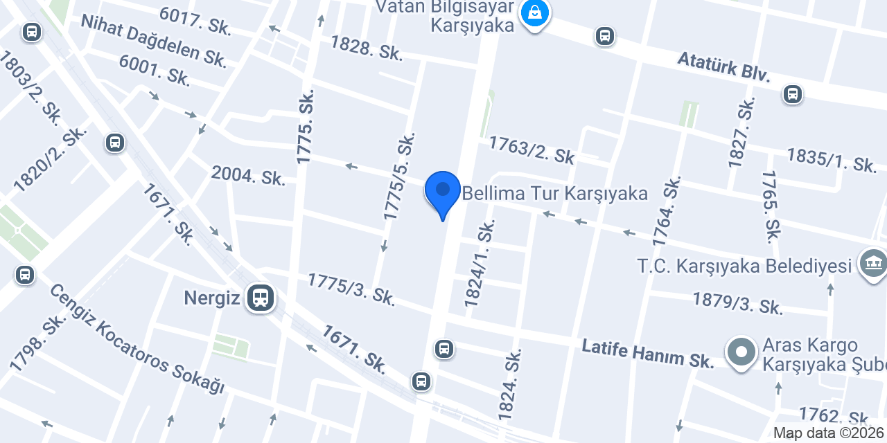 Pizzabulls Karşıyaka konumu