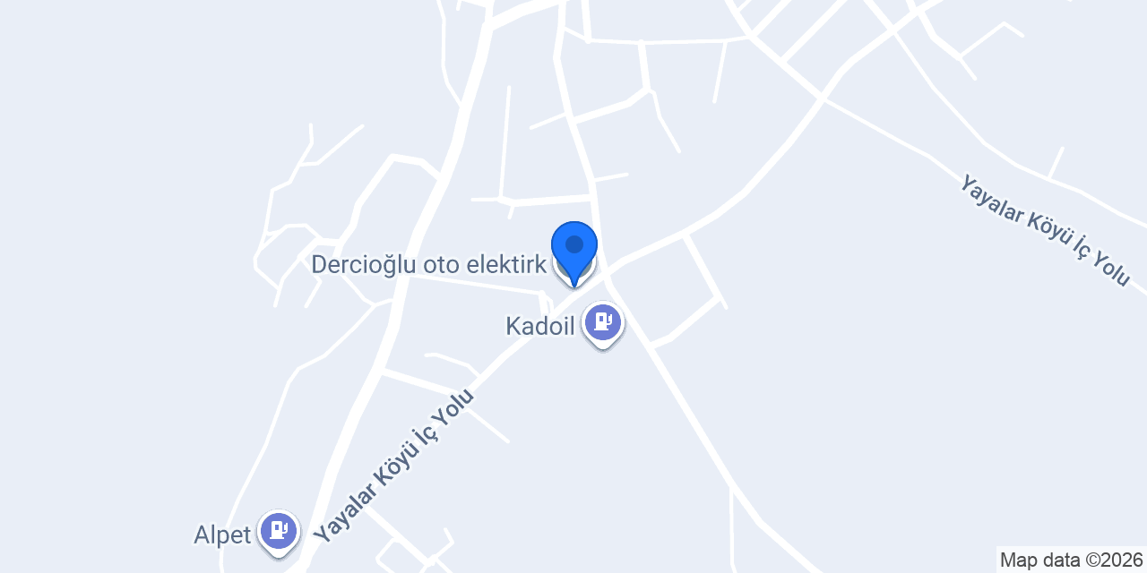 Dercioğlu oto elektirk konumu