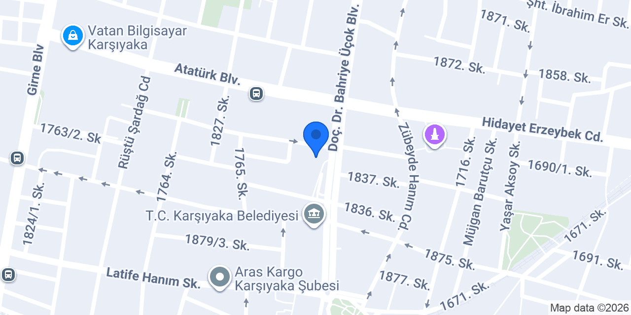 İdis İşitme Cihazları - Karşıyaka konumu