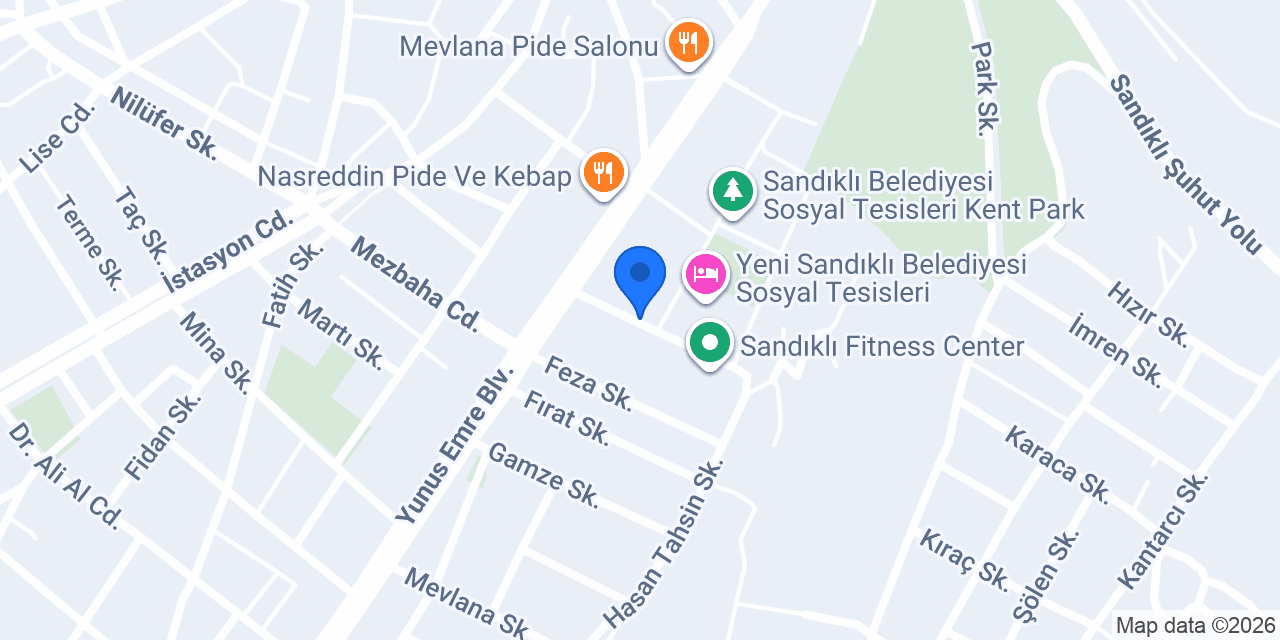 Sandıklı Halk Eğitim Merkezi konumu