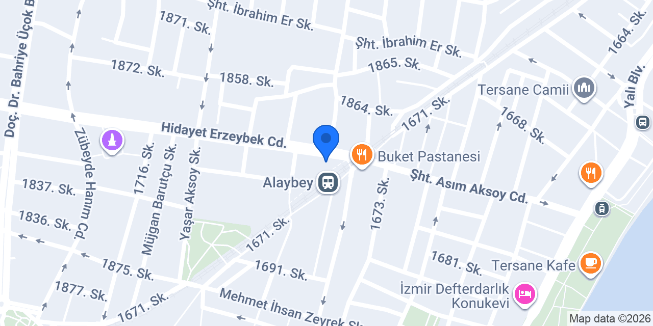 Yapı Kredi - Alaybey Şubesi konumu