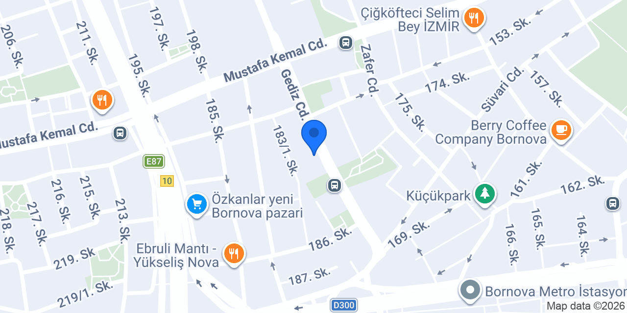 Kontrbus Coffee Co. Bornova konumu