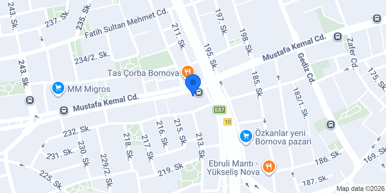 Profiterolcü Nilda Bornova konumu