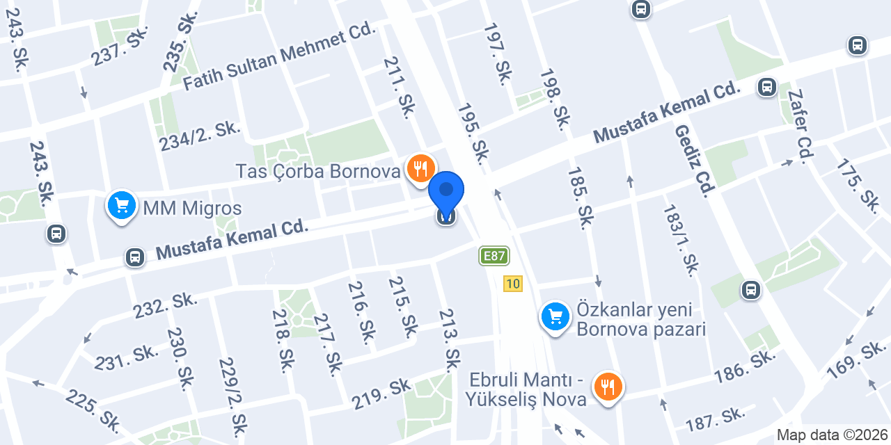 Anadolubank Bornova Şubesi konumu