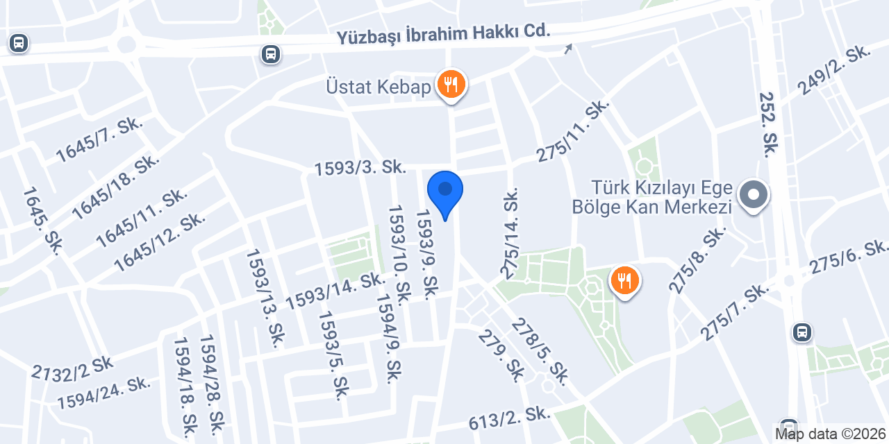 Bornova/Bayraklı O Çiçekçi konumu