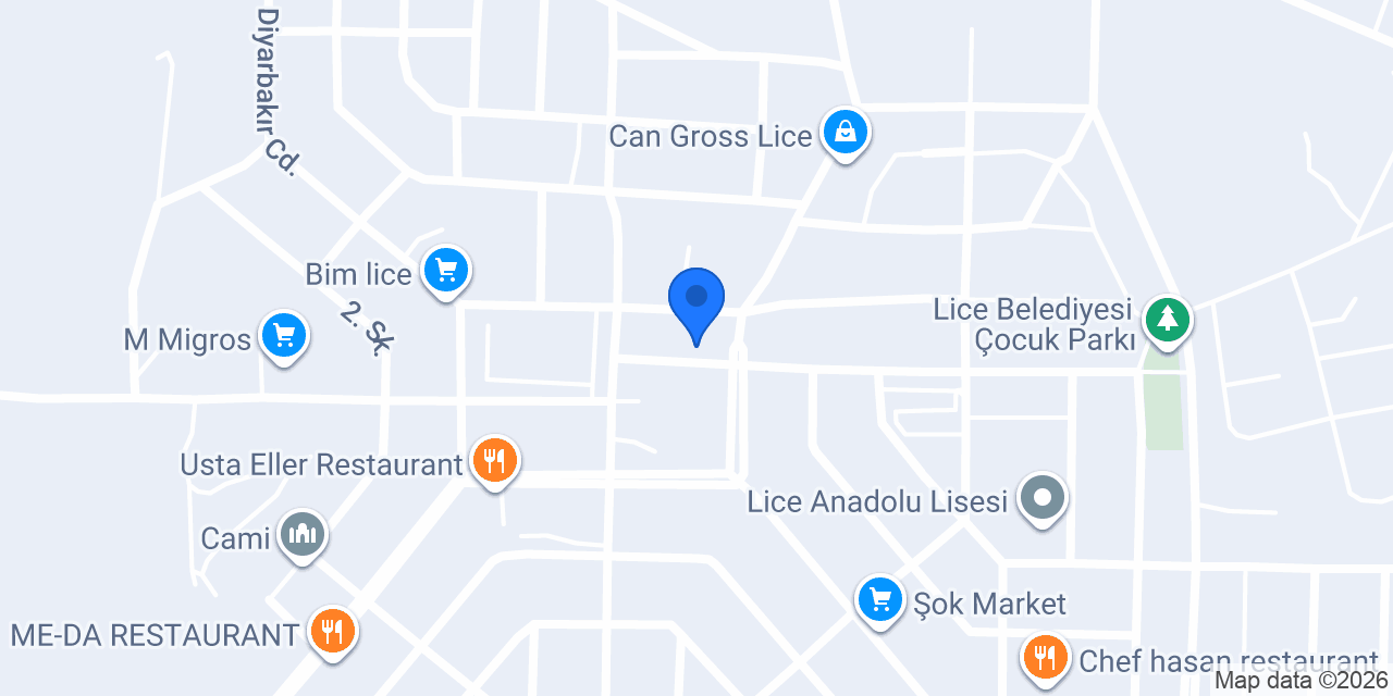 Lice Kaymakamlığı konumu