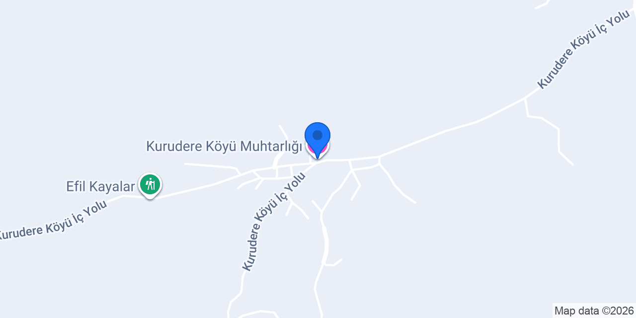 Kurudere Köyü Muhtarlığı konumu