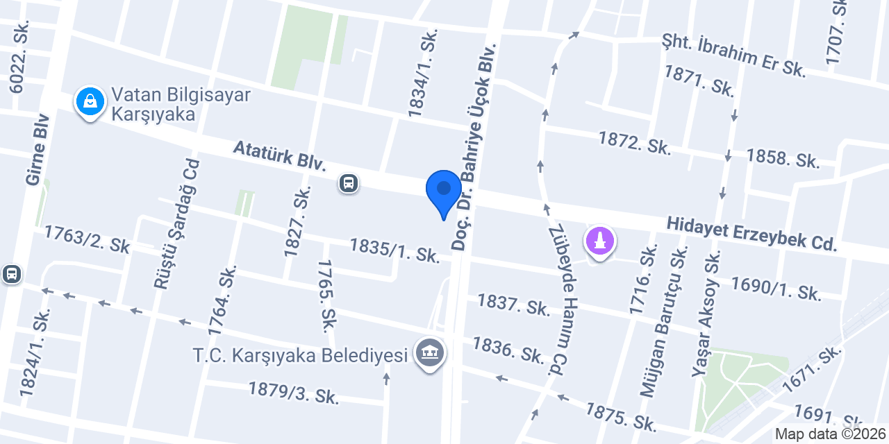 Karşıyaka ipek Eczane konumu