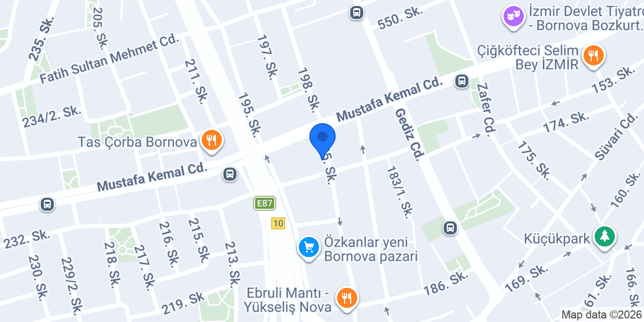 Burger’s Way Bornova konumu