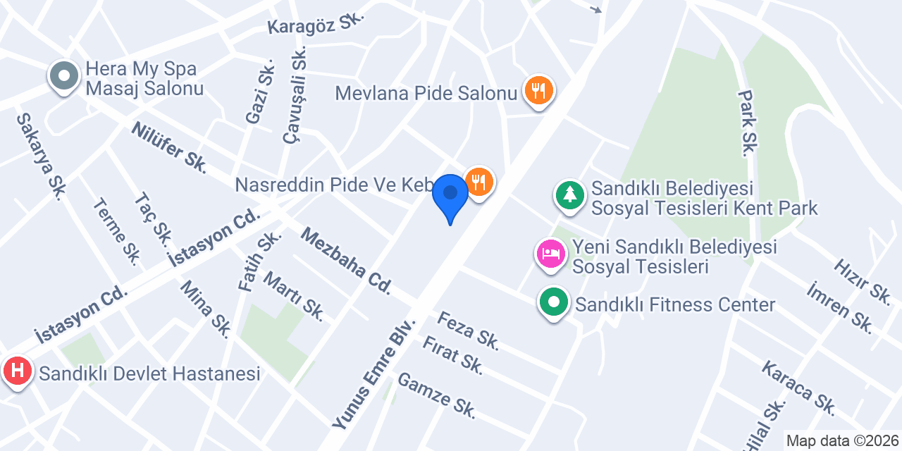 Sandıklı Komagene konumu