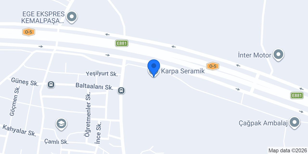 Karpa Seramik konumu