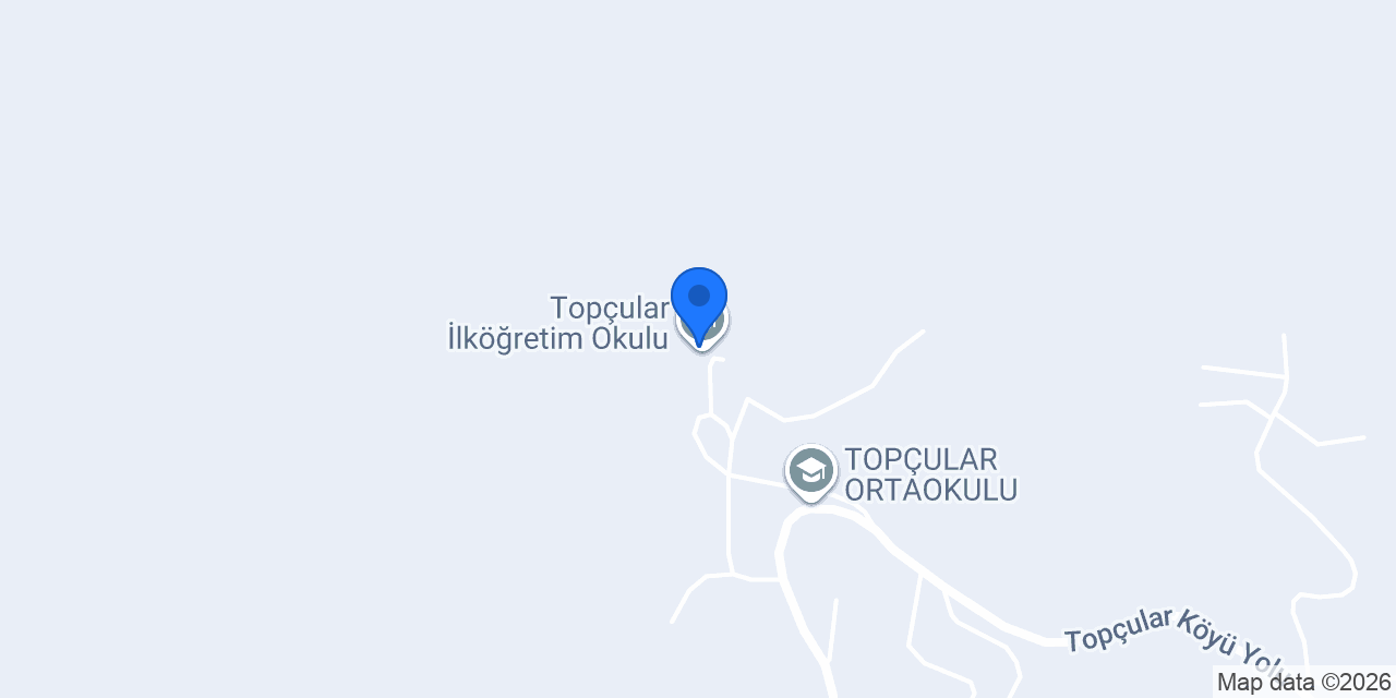 Topçular İlköğretim Okulu konumu