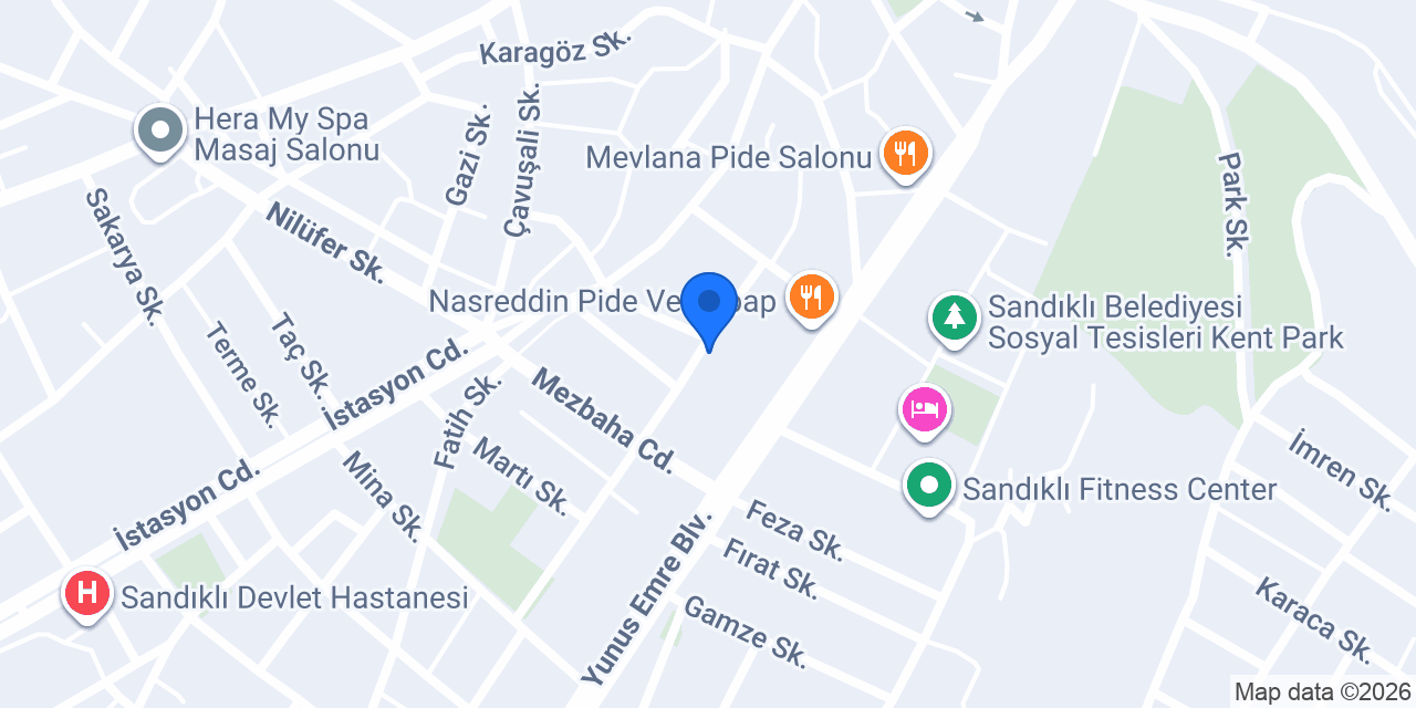 Lara Masaj Salonu Sandıklı konumu