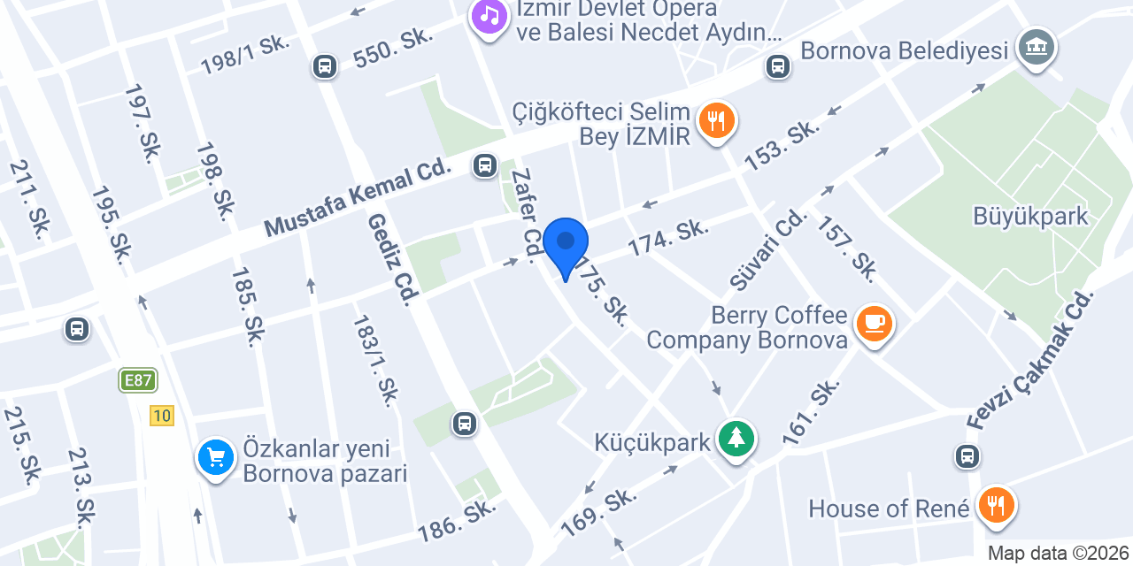 Bornova Çilingir Anahtarcı Caner konumu