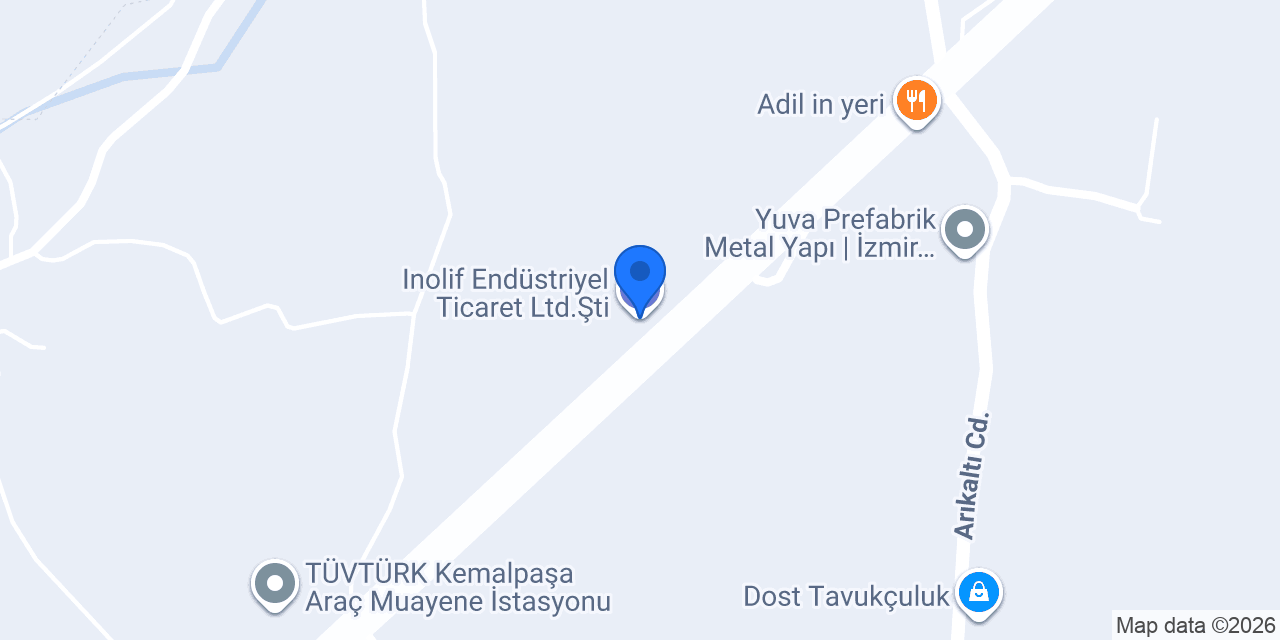 Inolif Endüstriyel Ticaret Ltd.Şti konumu